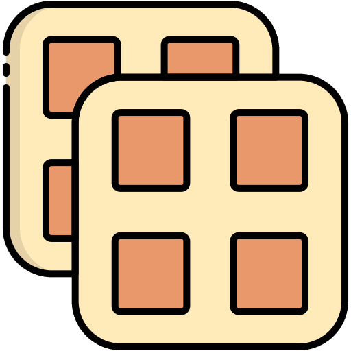 Waffle cake waffles food and restaurant icon Waffle cake waffles food and restaurant icon