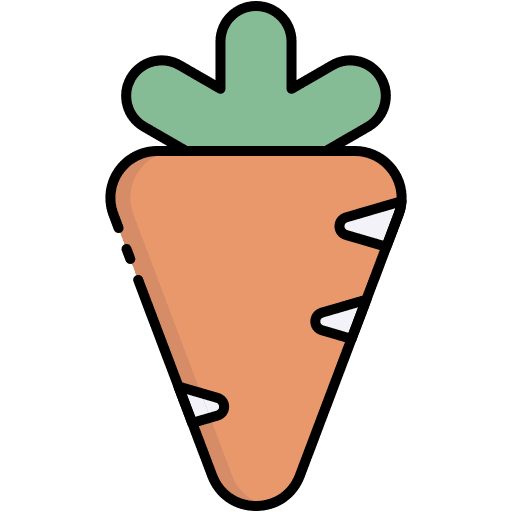 Carrot diet food and restaurant healthy food icon Carrot diet food and restaurant healthy food icon