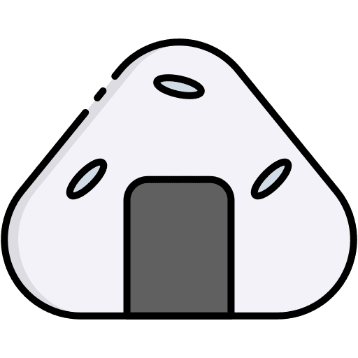Onigiri japan food and restaurant japanese food icon Onigiri japan food and restaurant japanese food icon