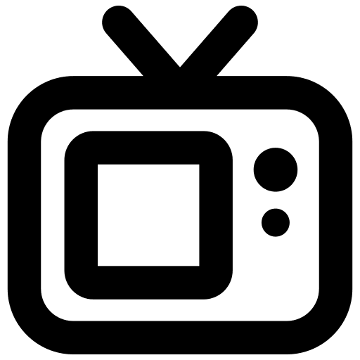 Television television old tv outline icon Television television old tv outline icon