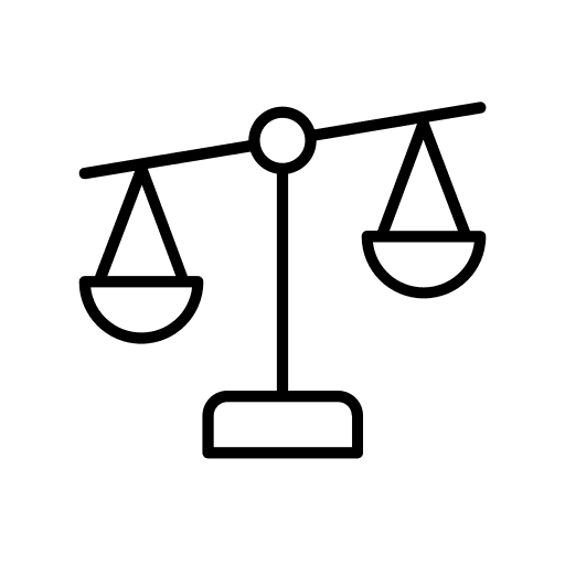 Scale scale balance law icon