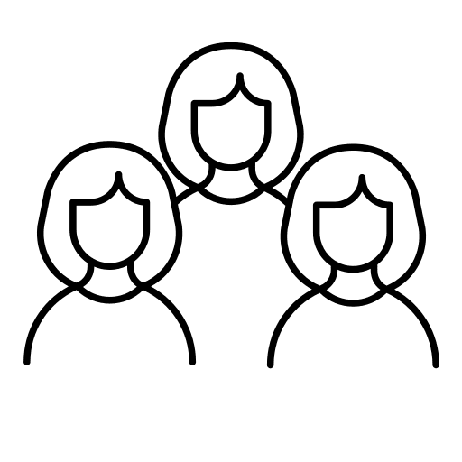 Group user people woman icon