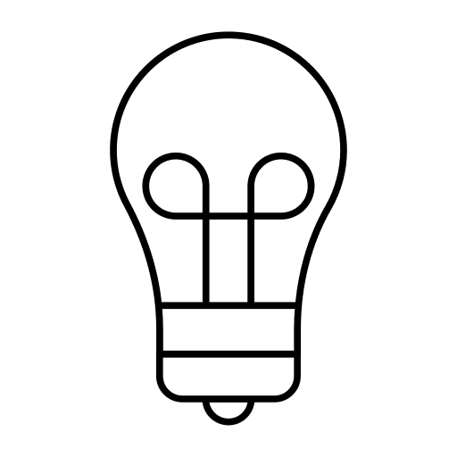 Idea foco electronics lightbulb icon