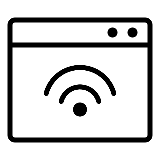 Browser web page wifi signal wifi icon Browser web page wifi signal wifi icon
