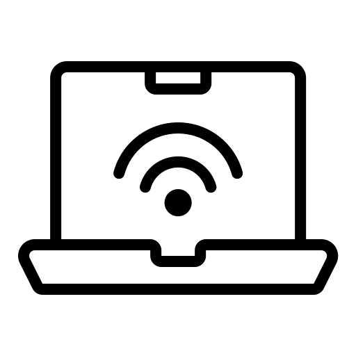 Laptop technology wireless computer icon