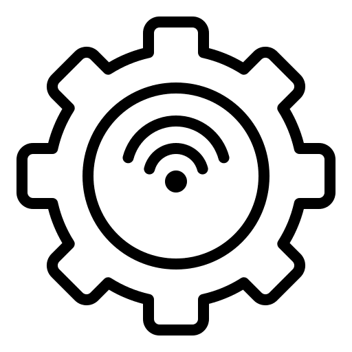 Settings wifi signal communications ui icon Settings wifi signal communications ui icon