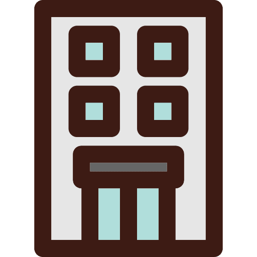 Building holiday service facilities icon Building holiday service facilities icon