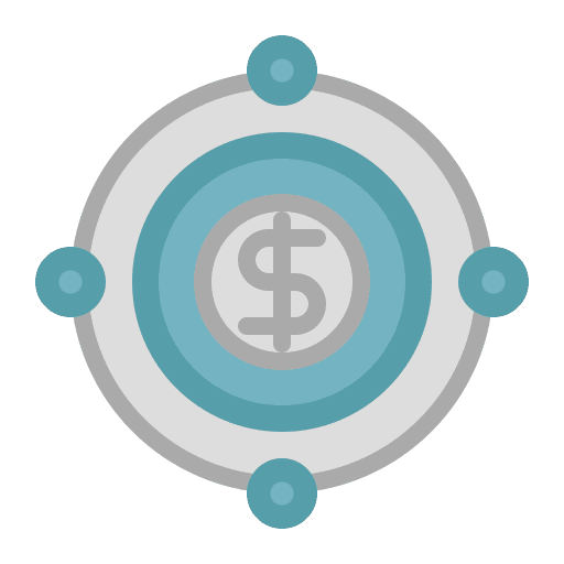 Financial financial economic dollar icon