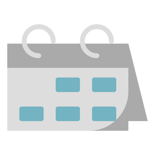 Schedule semester time and date organization icon Schedule semester time and date organization icon