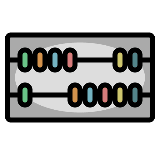 Abacus maths mathematics education icon