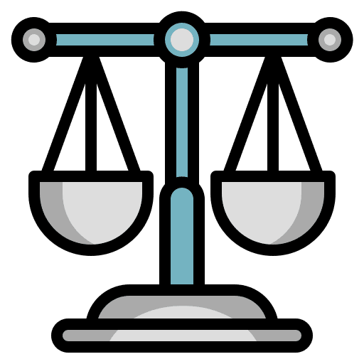 Law balanced miscellaneous judge icon