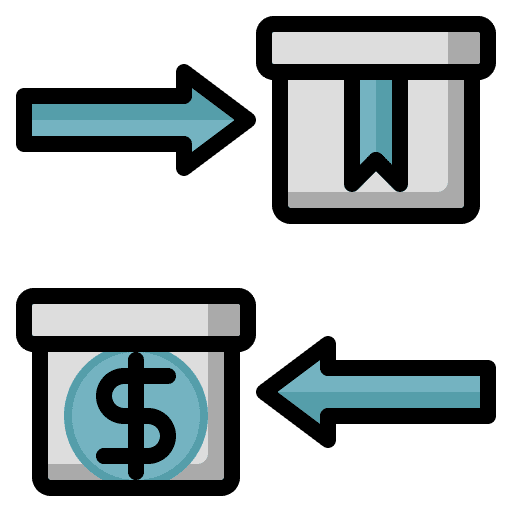 Economics exchange currency trading icon Economics exchange currency trading icon