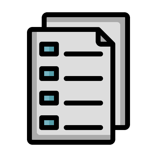 Examination checklist test education icon