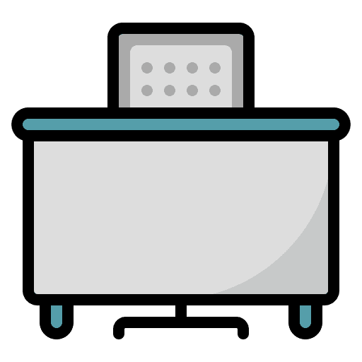 Teacher desk class classroom office icon Teacher desk class classroom office icon