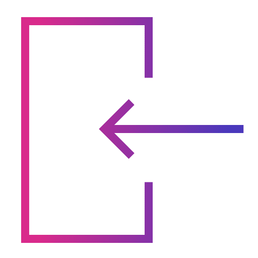Log in sign symbol pointer icon Log in sign symbol pointer icon