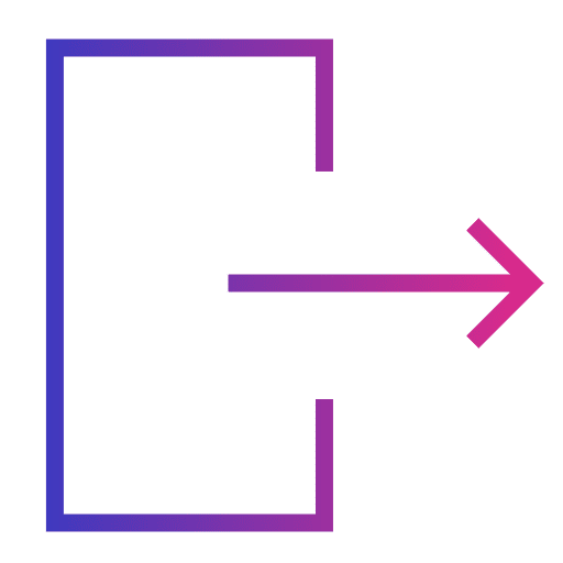 Log out sign symbol arrows icon Log out sign symbol arrows icon