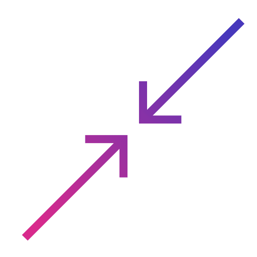 Diagonal arrows pointer symbol sign icon Diagonal arrows pointer symbol sign icon