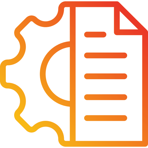 Project management text file document icon