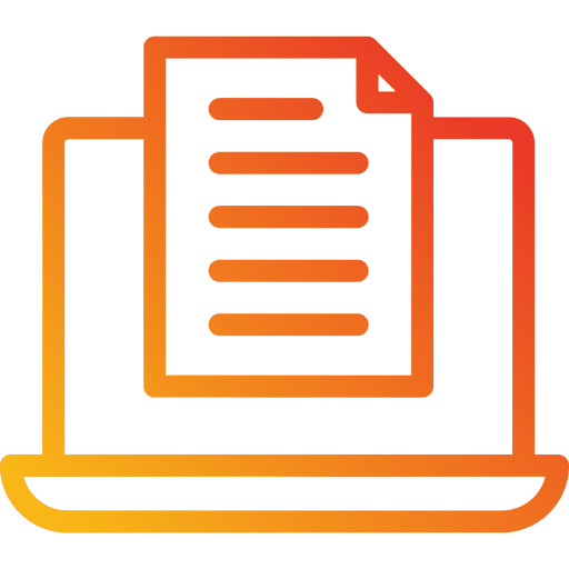 Laptop business and finance education file icon Laptop business and finance education file icon