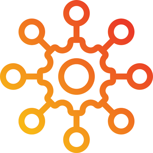Network gear industry network icon Network gear industry network icon
