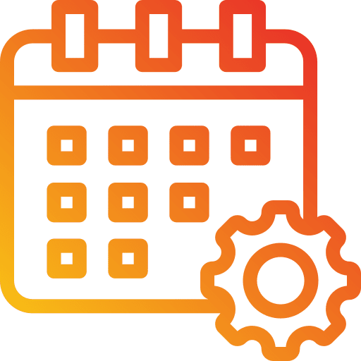 Schedule time and date events calendar icon
