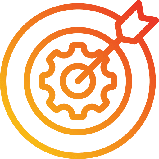 Target setting aim arrow icon