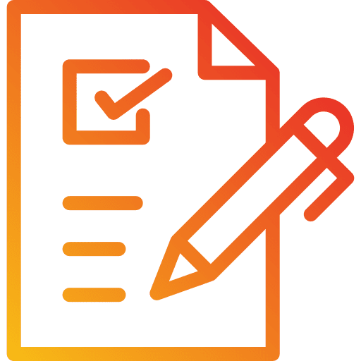 Document checklist ballpoint pen paper icon Document checklist ballpoint pen paper icon