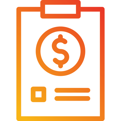 Invoice business and finance clipboard funds icon Invoice business and finance clipboard funds icon