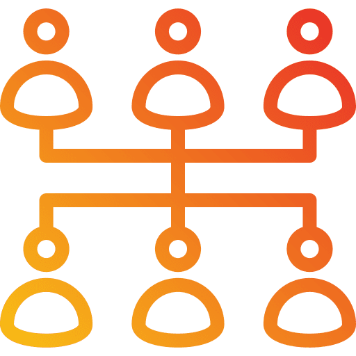 Organization collaboration team partner icon Organization collaboration team partner icon