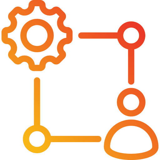 Relationship gear interpersonal business and finance icon Relationship gear interpersonal business and finance icon