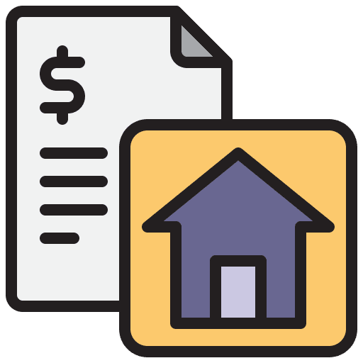 Loan document technology loan icon