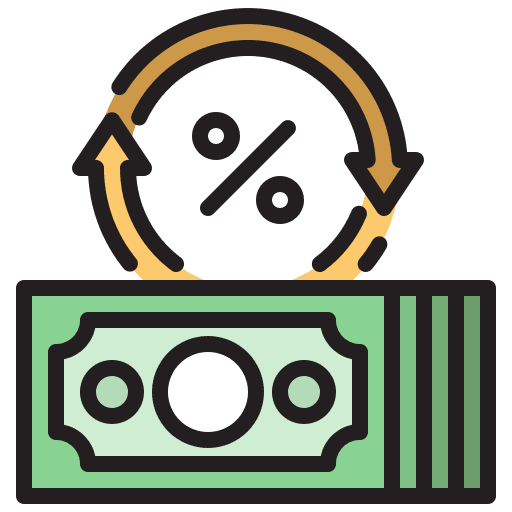 Refinance technology banking finance icon