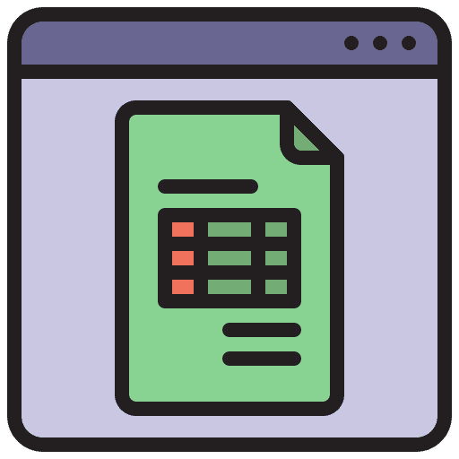 Website financial service internet icon Website financial service internet icon