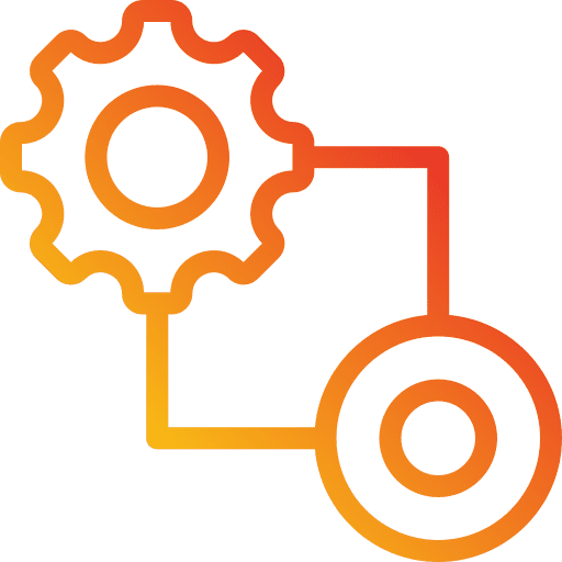 Workflow gear cogwheels business and finance icon Workflow gear cogwheels business and finance icon