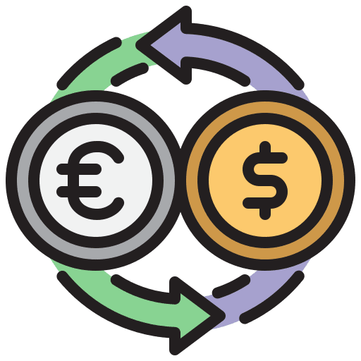Currency exchange financial technology currency exchange icon Currency exchange financial technology currency exchange icon