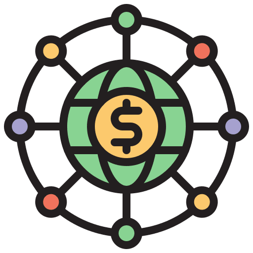 Online banking financial business and finance technology icon Online banking financial business and finance technology icon