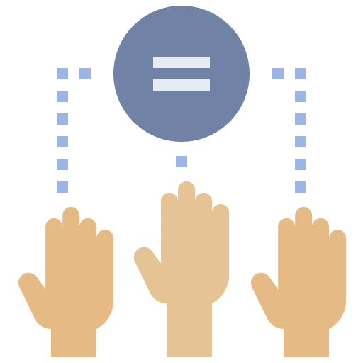 Democracy vote hands and gestures referendum icon Democracy vote hands and gestures referendum icon