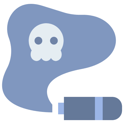 Smoke gas toxic military icon Smoke gas toxic military icon