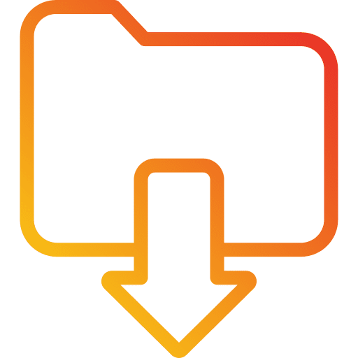 Download folder storage down arrow icon Download folder storage down arrow icon