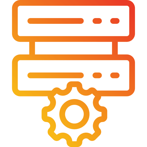 Server database configuration seo and web icon Server database configuration seo and web icon