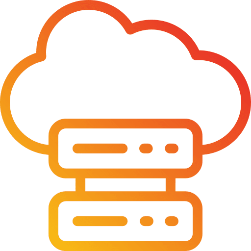 Web hosting server data storage data icon Web hosting server data storage data icon