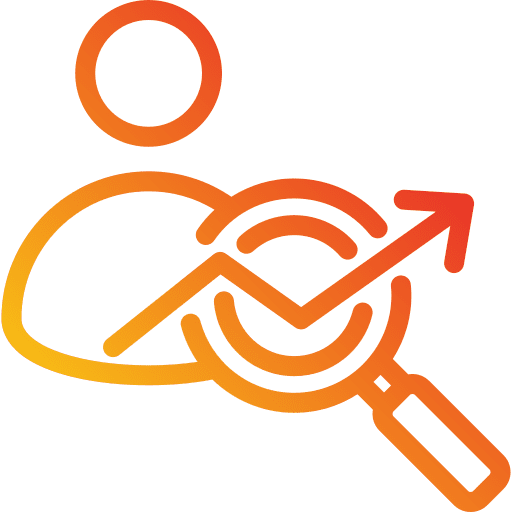 Audience search insight analytics icon Audience search insight analytics icon