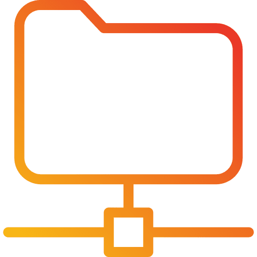 Folder network web hosting server icon Folder network web hosting server icon