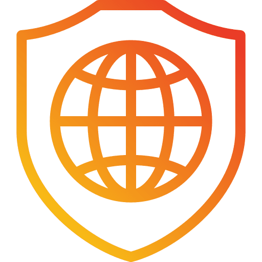 Security globe grid earth globe world icon Security globe grid earth globe world icon