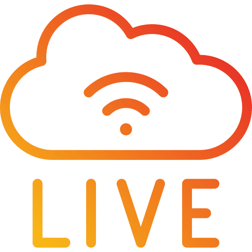 Live cloud computing cloud communications icon Live cloud computing cloud communications icon