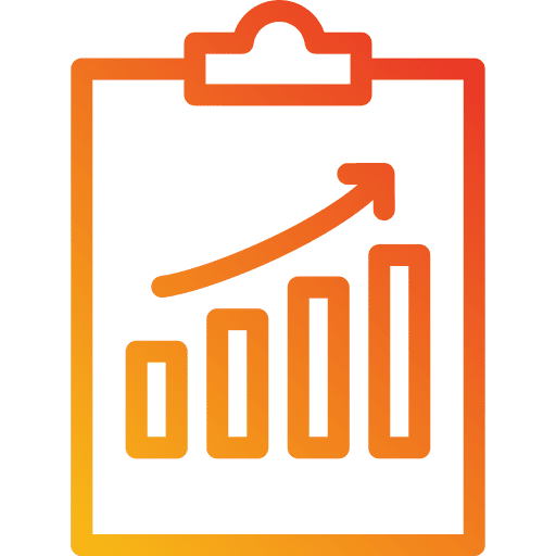 Report document growth graph analytics icon Report document growth graph analytics icon
