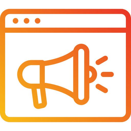 Online marketing internet marketing browser icon Online marketing internet marketing browser icon