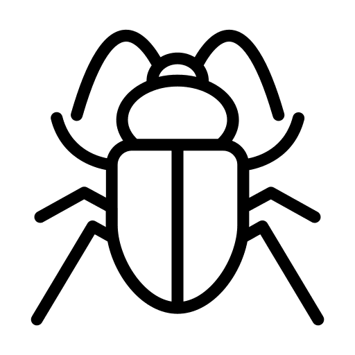 Bug zoology entomology insect icon