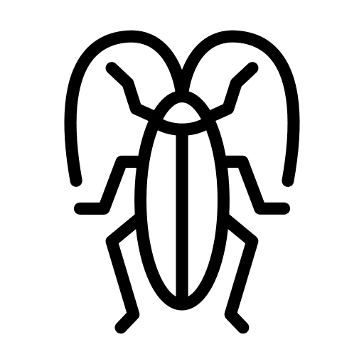 Cockroach mite parasite entomology icon