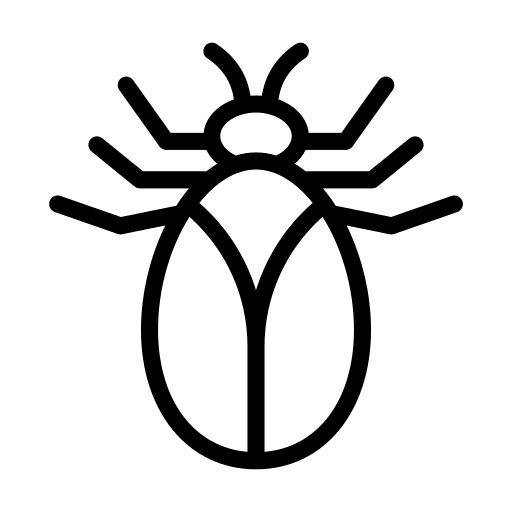 Bug entomology bite flea icon